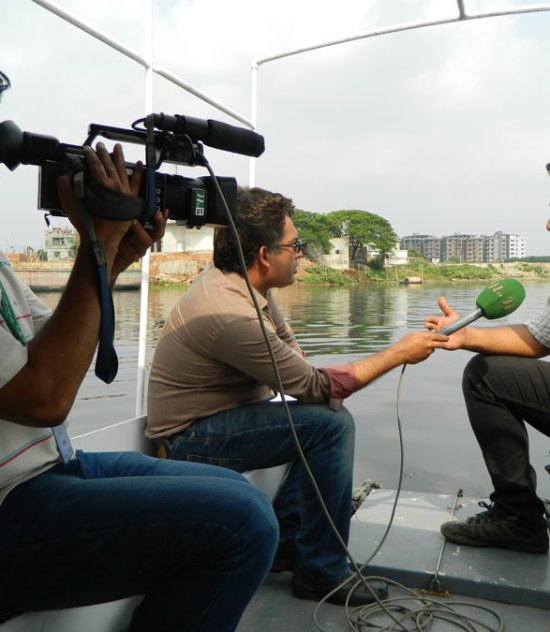 Journalists on Buriganga