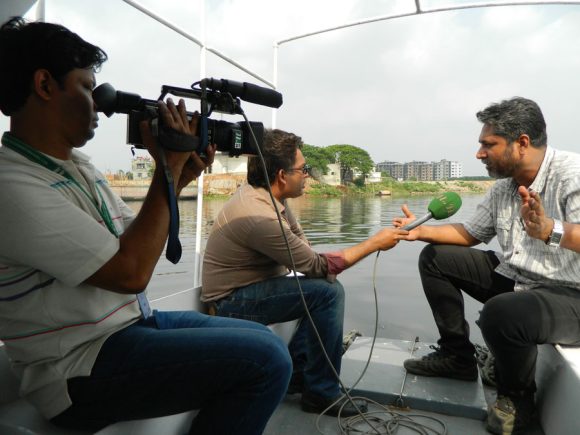 Journalists on Buriganga