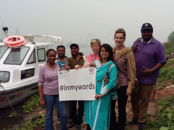 The DFID members visited the river Buriganga in Bangladesh